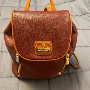 Valentina Convertible Leather Backpack Made in Italy